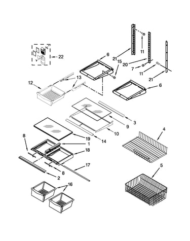 Shelf parts