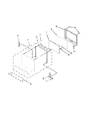 Upper oven door parts