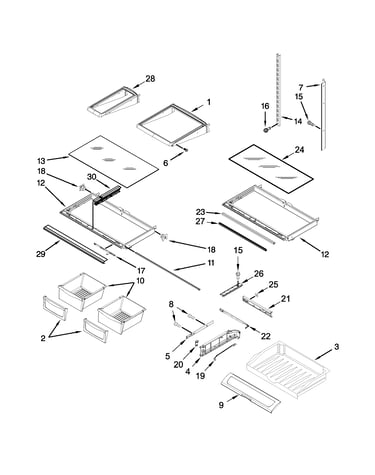 Shelf parts