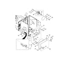 Whirlpool WGD4616FW1 cabinet parts diagram