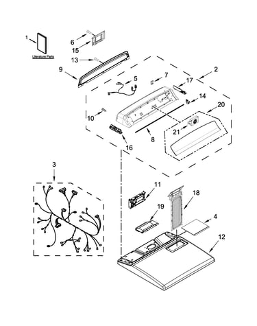 Top and console parts