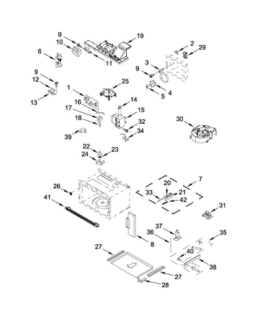 Cabinet and stirrer parts