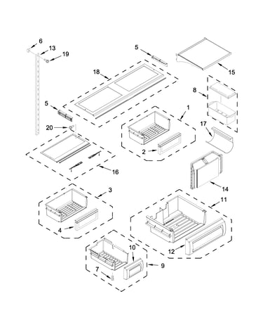 Shelf parts