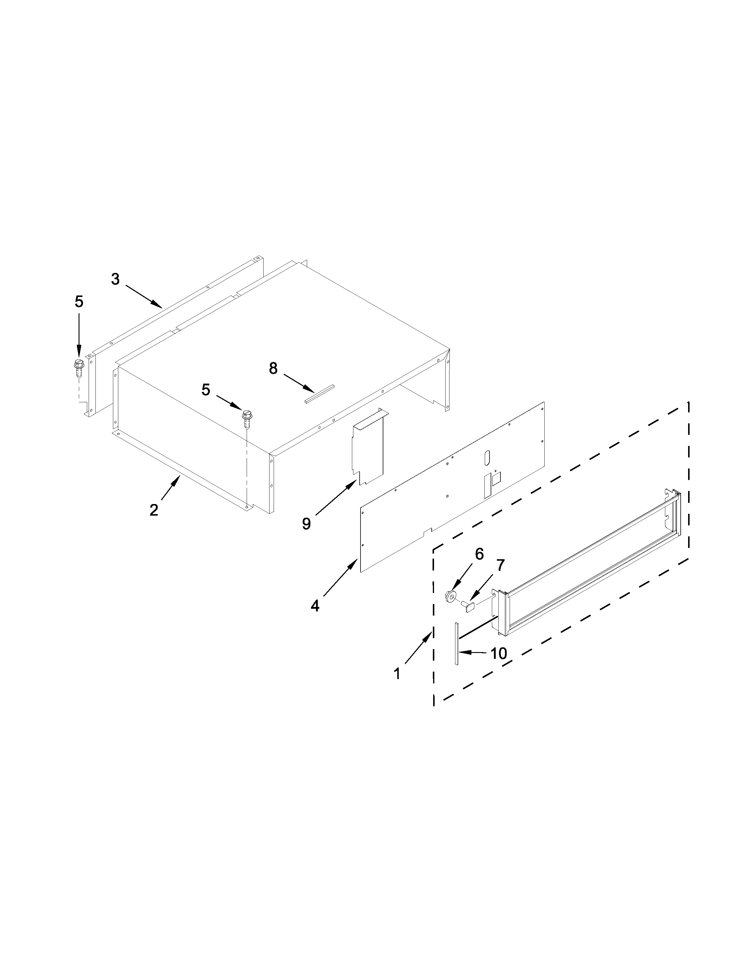Top grille and unit cover parts