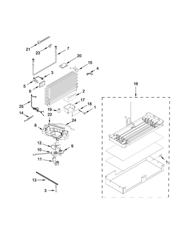 Lower unit and tube parts