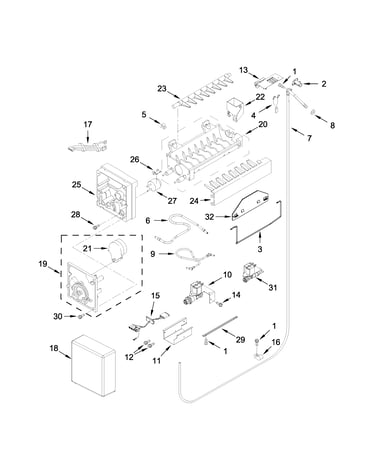 Ice maker parts