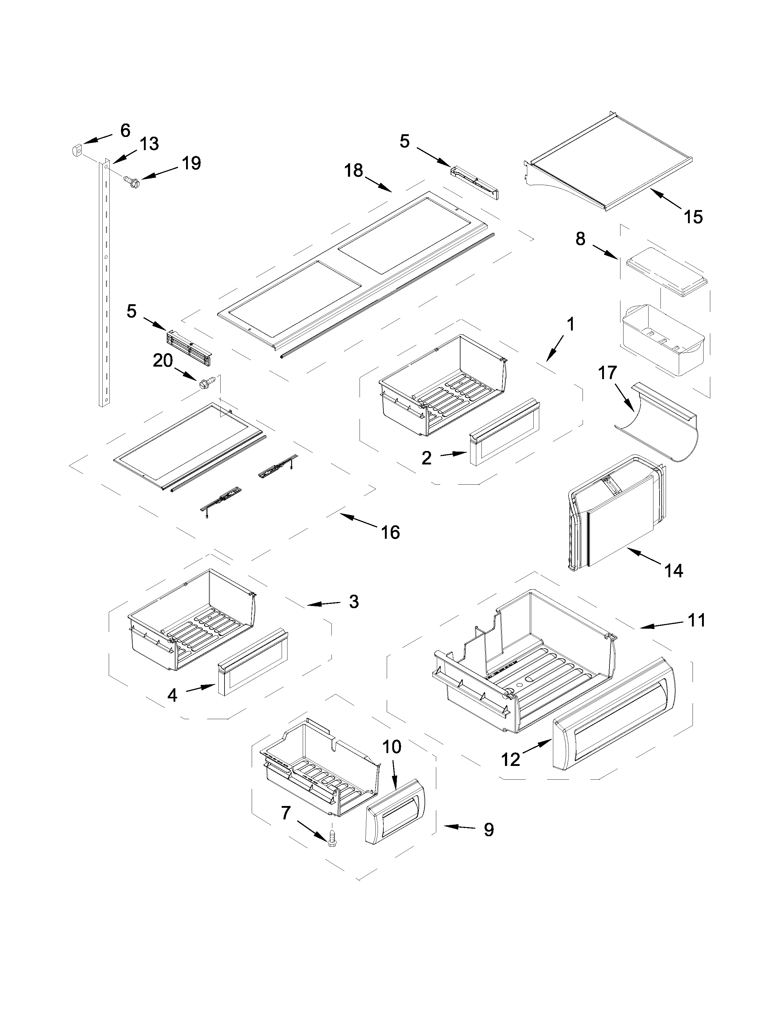 Shelf parts