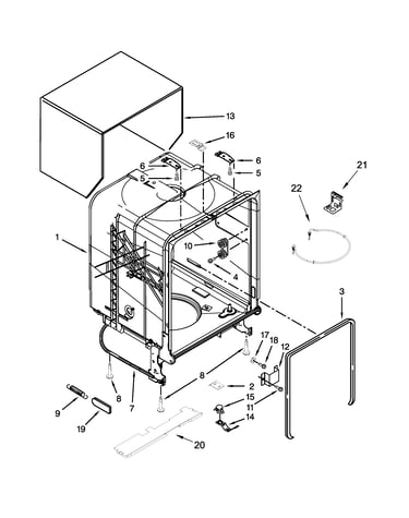 Tub and frame parts