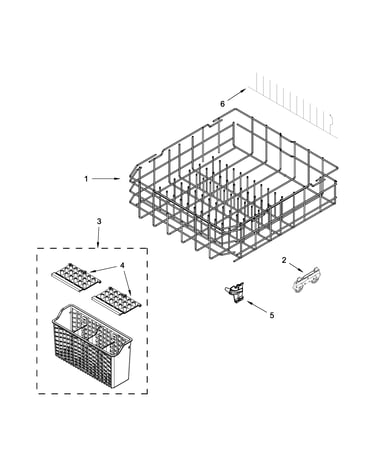 Lower rack parts