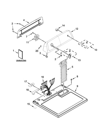 Top and console parts