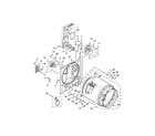 Roper RED4516FW0 bulkhead parts diagram