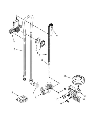 Fill, drain and overfill parts
