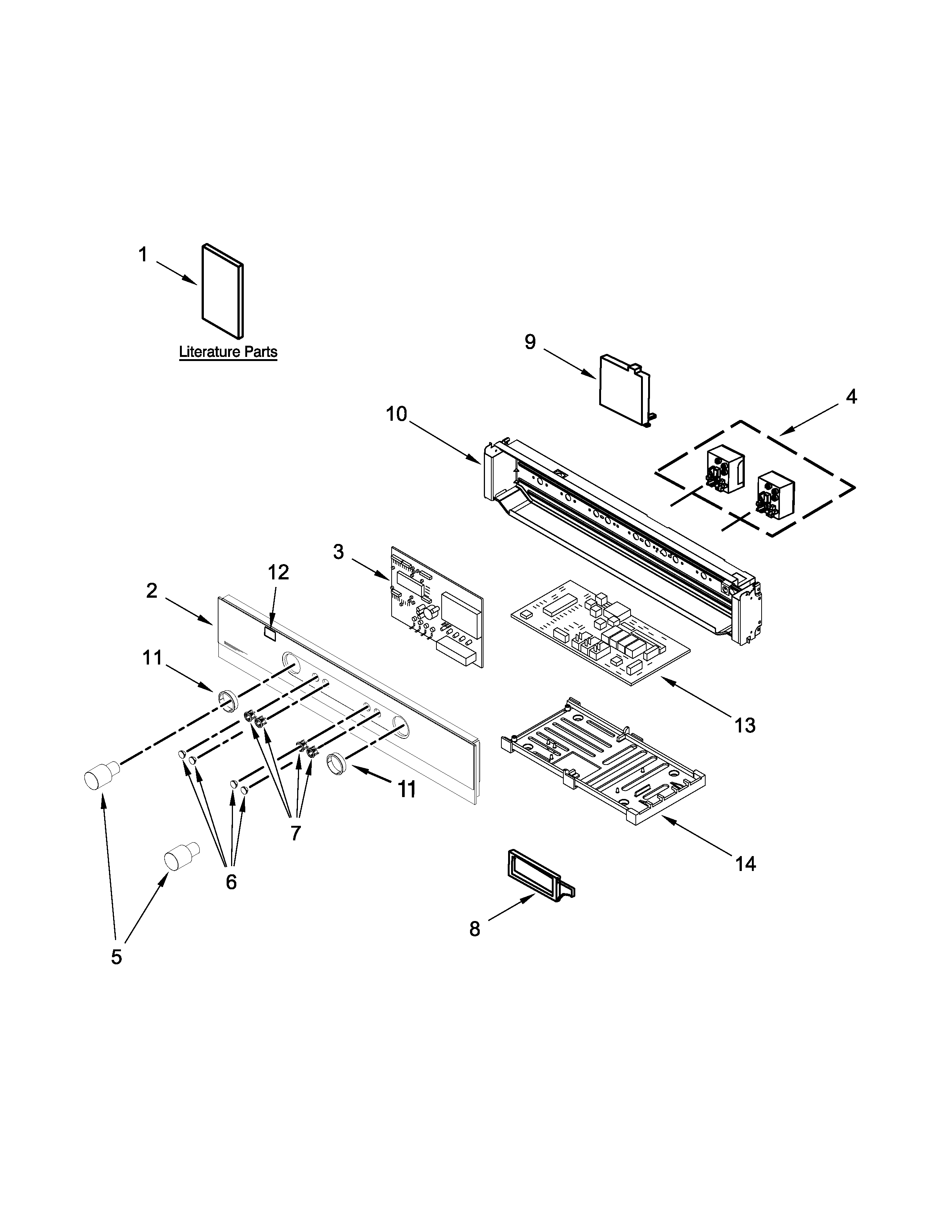 Control panel parts