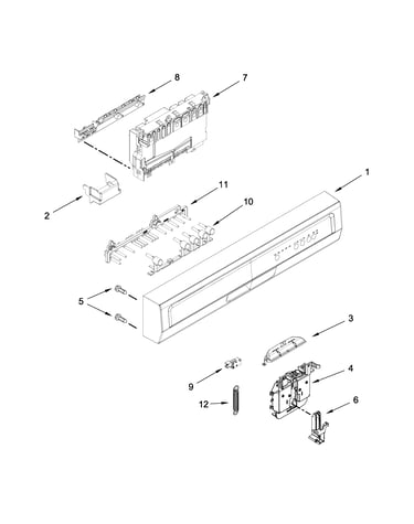 Control panel and latch parts