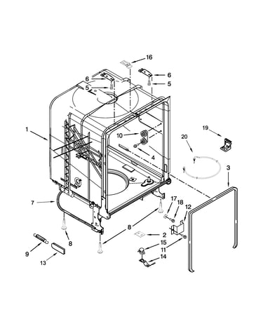 Tub and frame parts