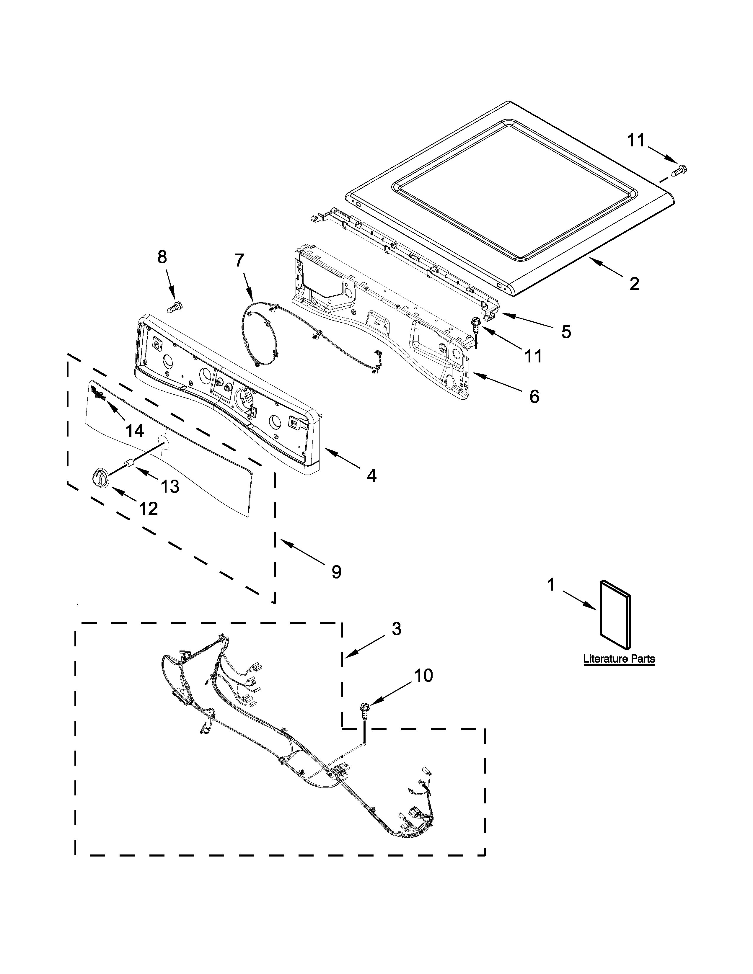 Top and console parts