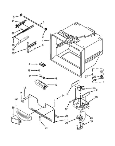 Freezer liner parts