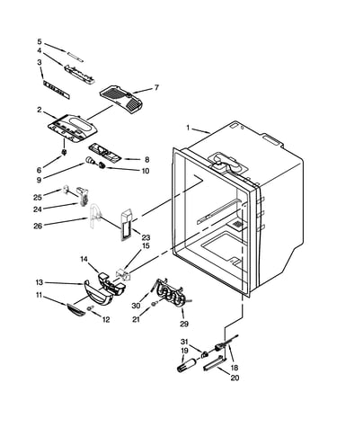 Refrigerator liner parts