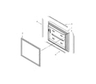Jenn-Air JFC2290VTB5 freezer door parts diagram