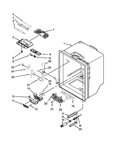 Refrigerator liner parts