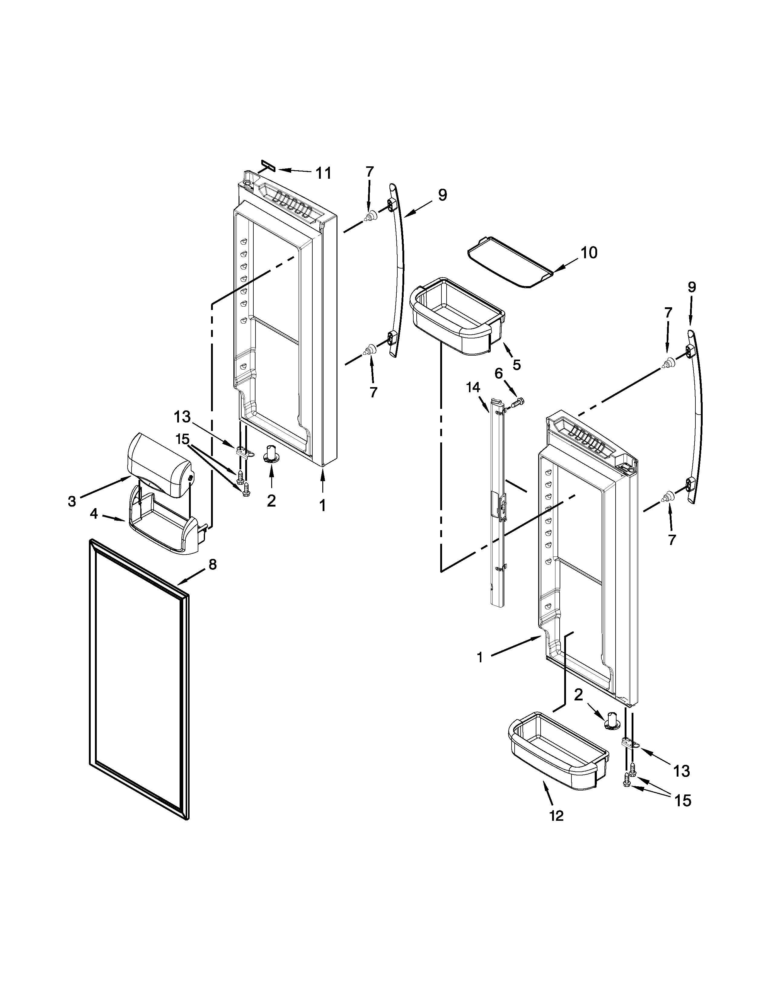 REFRIGERATOR DOOR PARTS