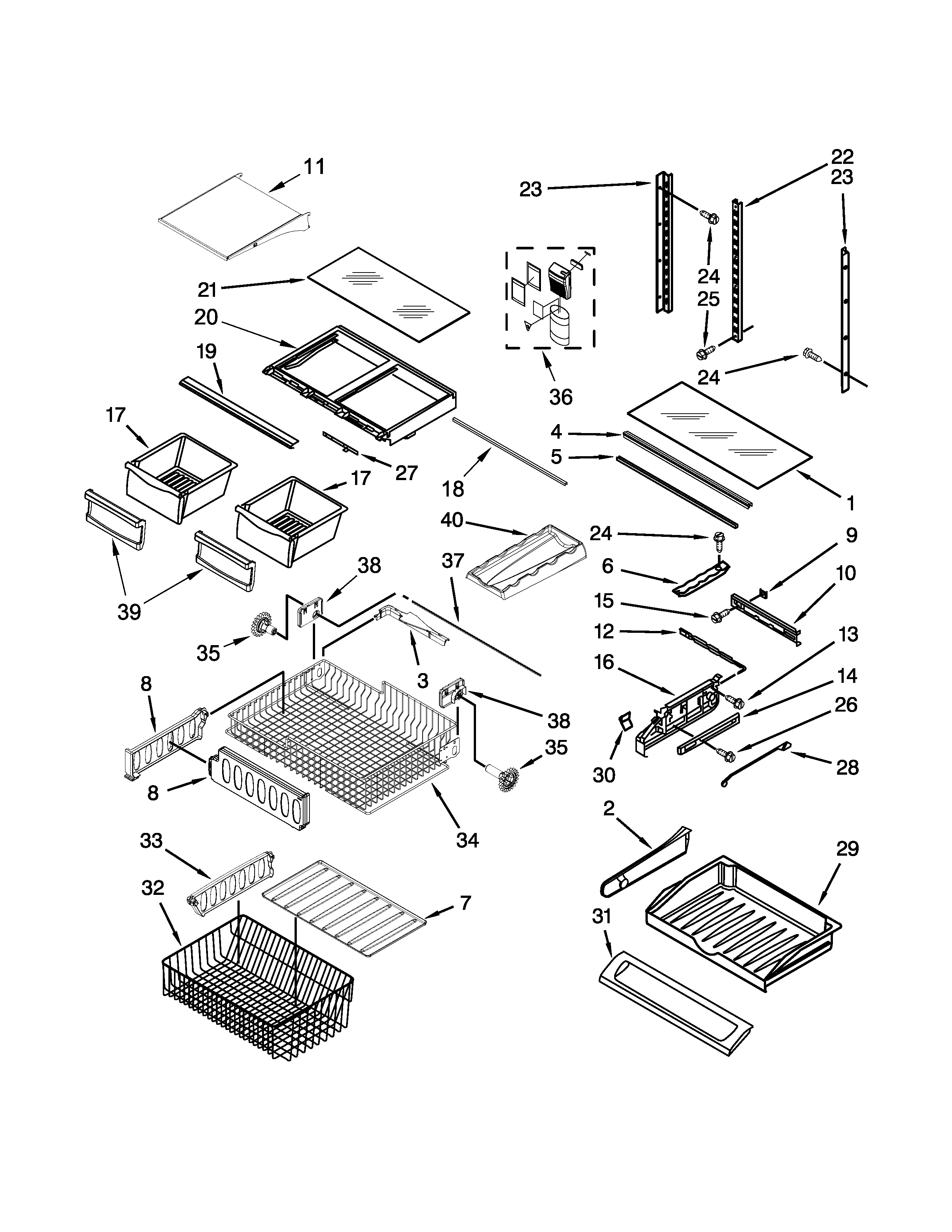 SHELF PARTS