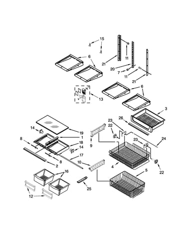 Shelf parts