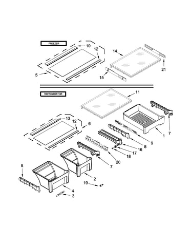 Shelf parts