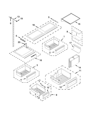Shelf parts