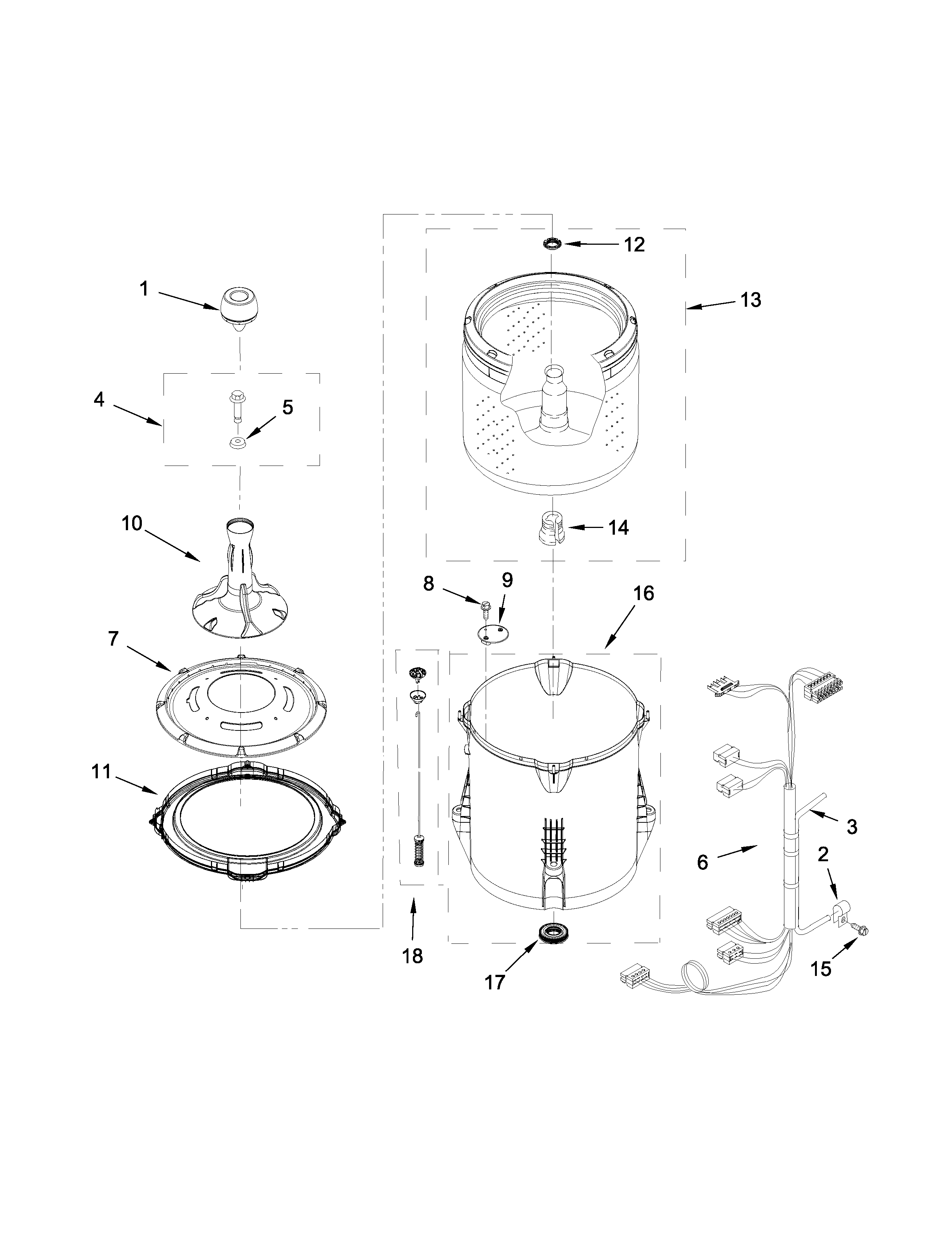 Basket and tub parts