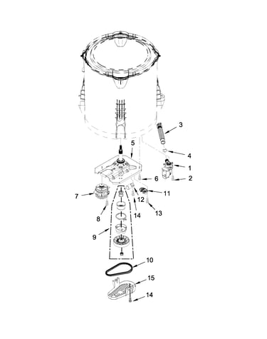 Gearcase, motor and pump parts