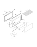 Freezer door and basket parts