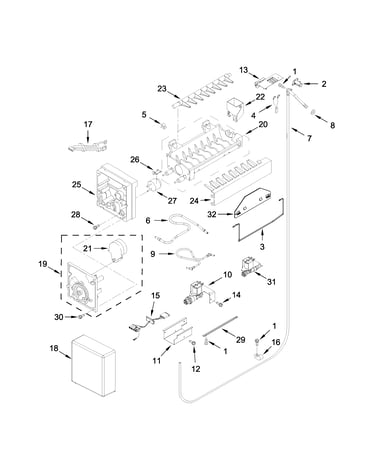 Ice maker parts