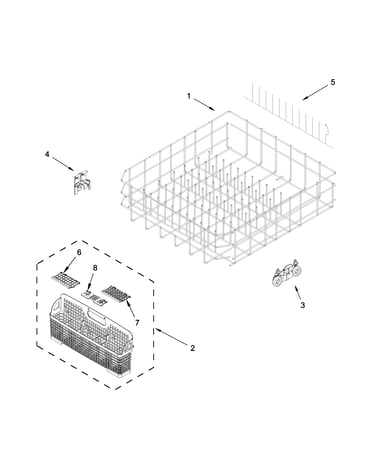 Lower rack parts