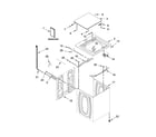 Whirlpool 1CWTW4815EW1 top and cabinet parts diagram