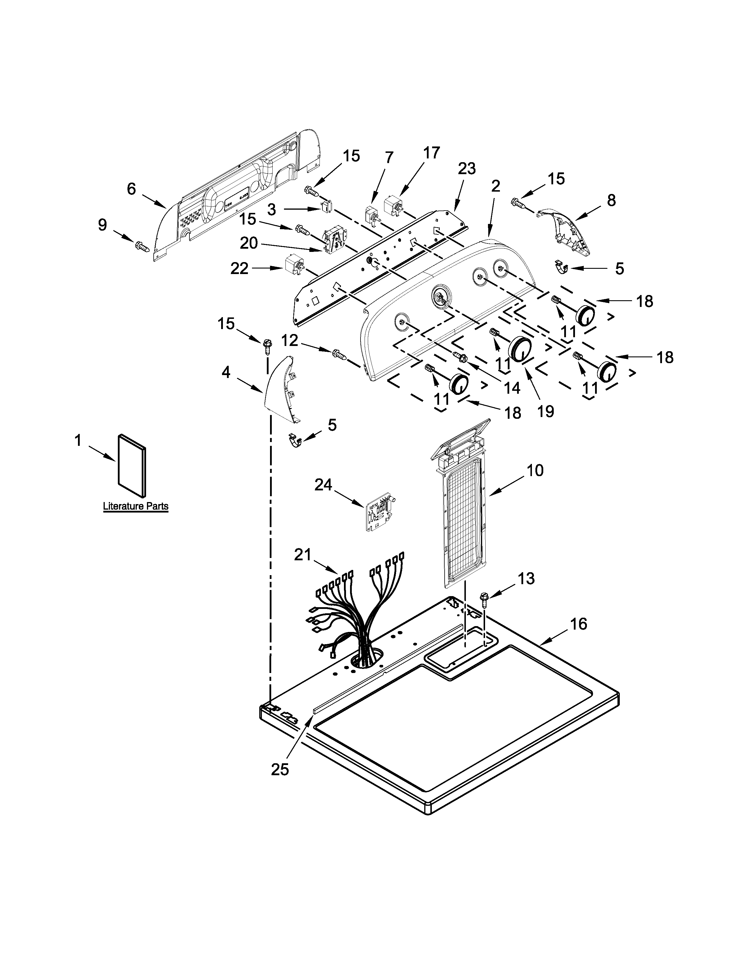 TOP AND CONSOLE PARTS