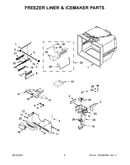 Freezer liner & icemaker parts