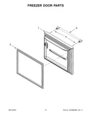 Freezer door parts