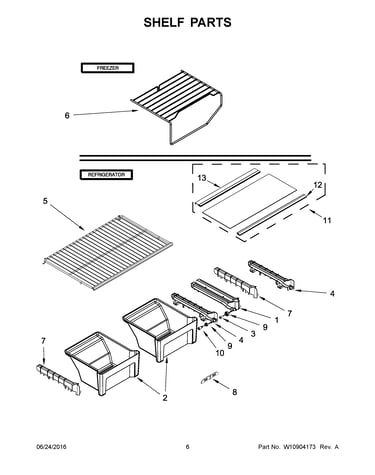 Shelf parts