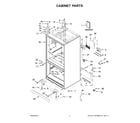 KitchenAid KRFF707EBS00 cabinet parts diagram