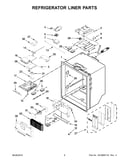 Refrigerator liner parts