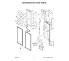 KitchenAid KRFF707EBS00 refrigerator door parts diagram