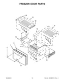 Freezer door parts