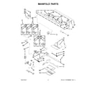 Whirlpool WGG745S0FH02 manifold parts diagram