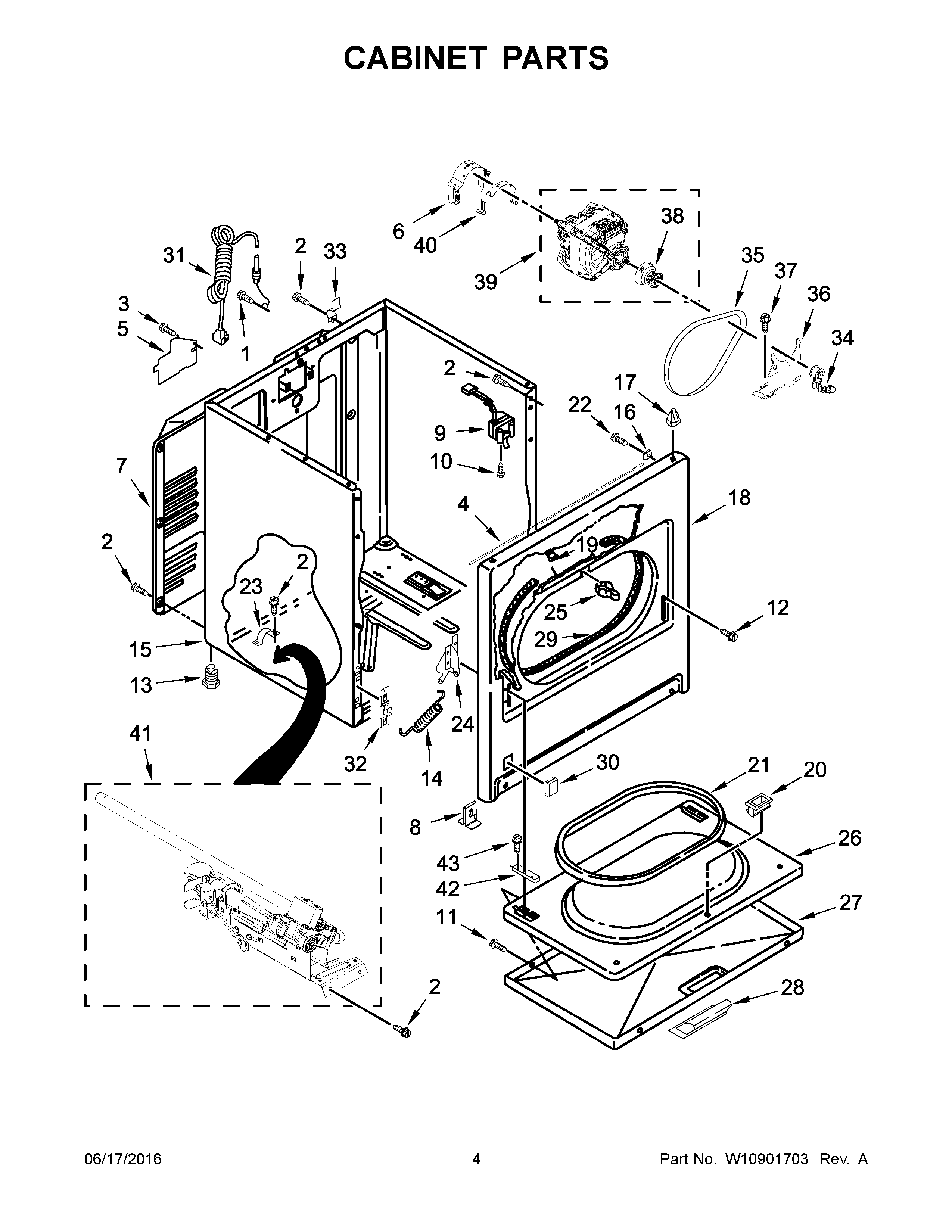 Cabinet parts
