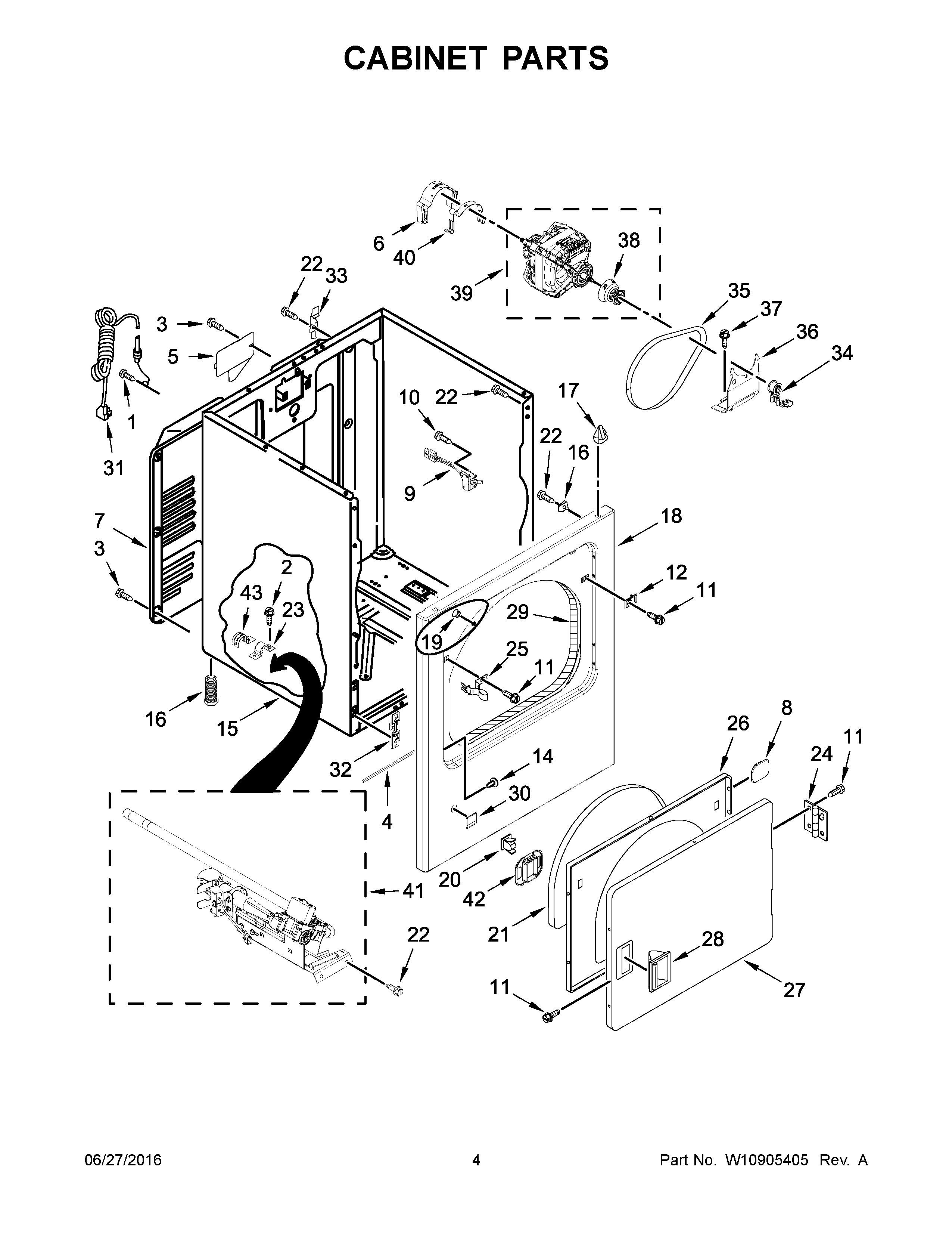 Cabinet parts