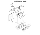 Maytag MDB8979SFZ0 door and panel parts diagram
