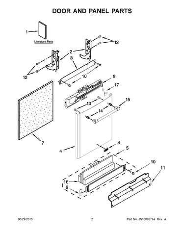 Door and panel parts