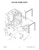 Tub and frame parts