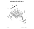 Maytag MDB8979SFZ0 upper rack and track parts diagram